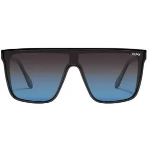 QUAY Nightfall Sunglasses Polarized Black Frame Black Navy Lens Extra Large NWT Quay_NightfallMedium_BlackBlac  main image 3